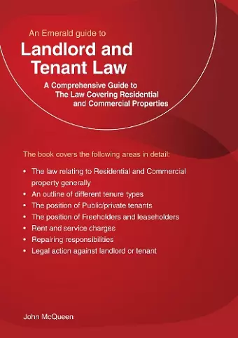 An Emerald Guide to Landlord and Tenant Law cover