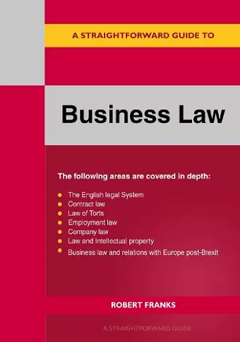 A Straightforward Guide to Business Law 2023 cover