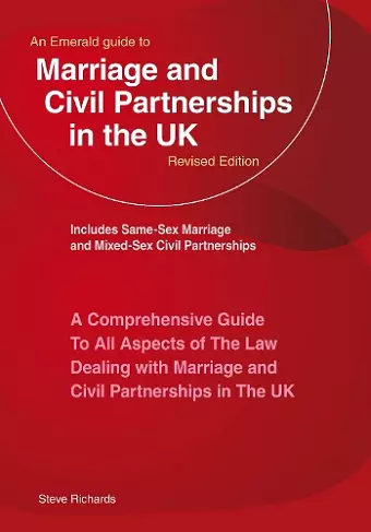 An Emerald Guide to Marriage and Civil Partnerships in the UK cover