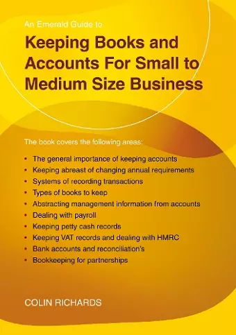 Keeping Books and Accounts for Small to Medium Size Business cover