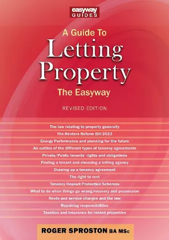 A Guide to Letting Property cover