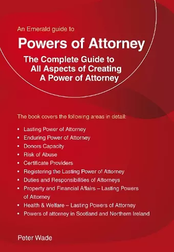 An Emerald Guide to Powers of Attorney cover