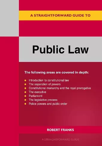 A Straightforward Guide to Public Law cover