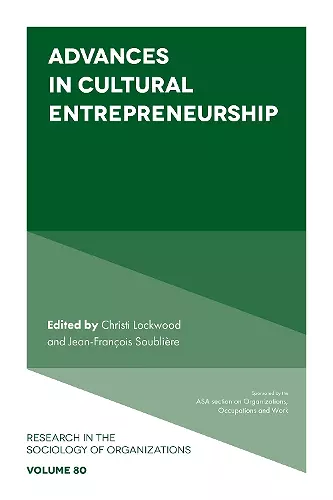 Advances in Cultural Entrepreneurship cover