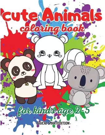 Cute Animals coloring book cover