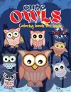 Cute Owls coloring book cover