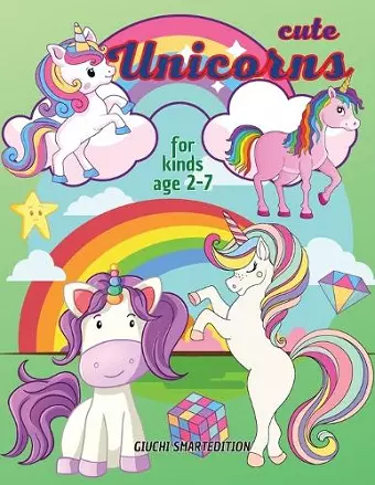 Cute Unicorns coloring book 1 cover