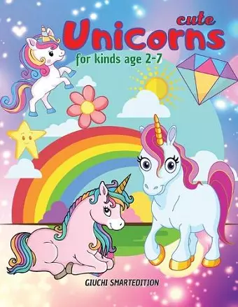 Cute Unicorns coloring book 2 cover