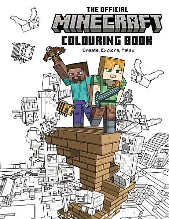 The Official Minecraft Colouring Book cover