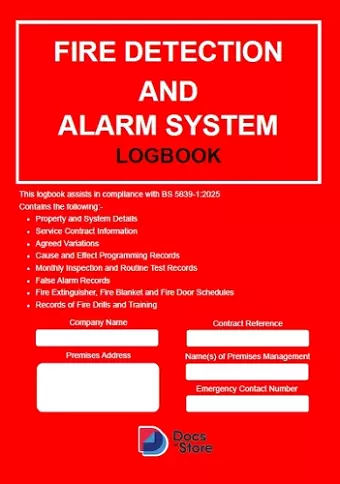 Fire Detection and Alarm System Logbook cover