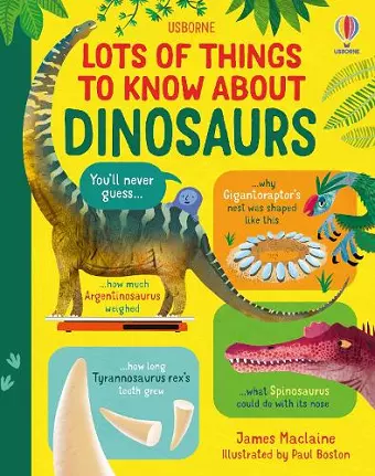 Lots of Things to Know About Dinosaurs cover