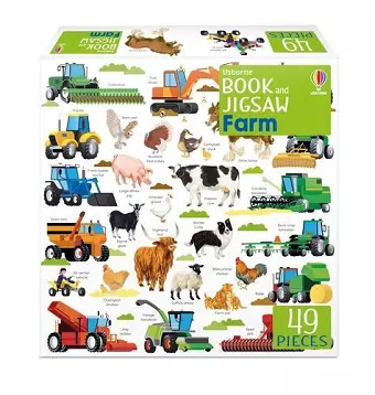 Usborne Book and Jigsaw Farm cover