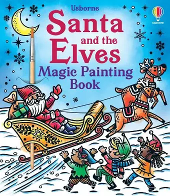 Santa and the Elves Magic Painting Book cover