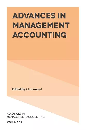 Advances in Management Accounting cover