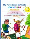 My First Learn to Write CVC WORDS Workbook Line tracing, pen control to trace, write and learn cover