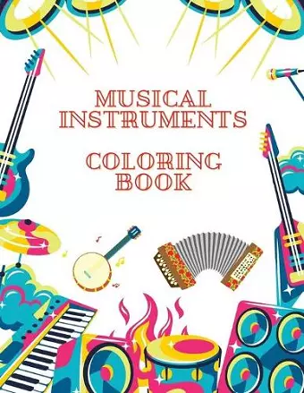 Musical Instruments Coloring Book cover