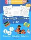 Tracing numbers 1-20, Practice Workbook for Kids cover