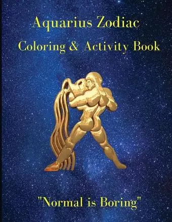 Aquarius Zodiac Coloring & Activity Book cover