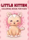 Little Kitten Coloring Book For Kids cover