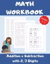 Math Workbook, Addition and Subtraction with 2,3 Digits, Grades 1-3 cover