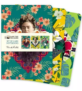 Frida Kahlo Set of 3 Midi Notebooks cover