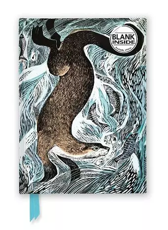 Angela Harding: Fishing Otter (Foiled Blank Journal) cover