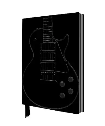 Black Gibson Guitar Artisan Art Notebook (Flame Tree Journals) cover