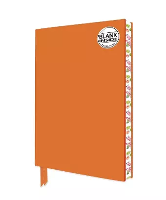 Orange Blank Artisan Notebook (Flame Tree Journals) cover