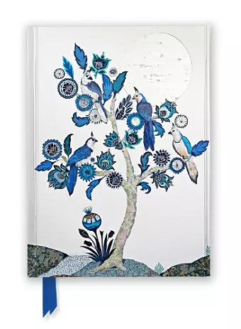 Alexandra Milton: Silver Tree of Life with Four White-throated Magpies (Foiled Journal) cover