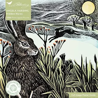 Adult Sustainable Jigsaw Puzzle Angela Harding: Hidden Hares cover