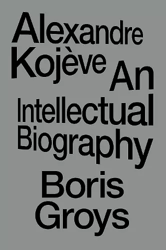 Alexandre Kojève cover