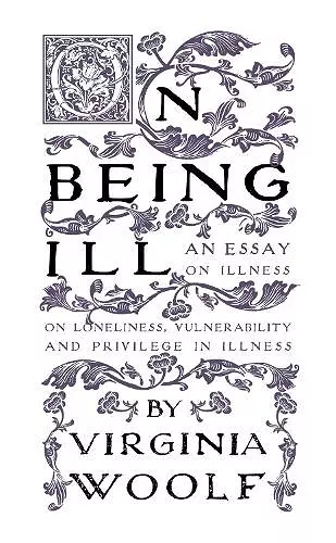 On Being Ill cover