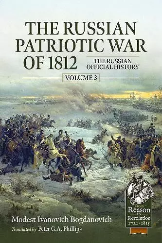 The Russian Patriotic War of 1812 Volume 3 cover