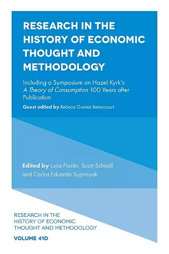 Research in the History of Economic Thought and Methodology cover