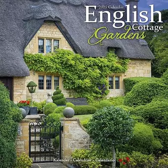 English Gardens Calendar 2025 Square Scenic Wall Calendar - 16 Month cover