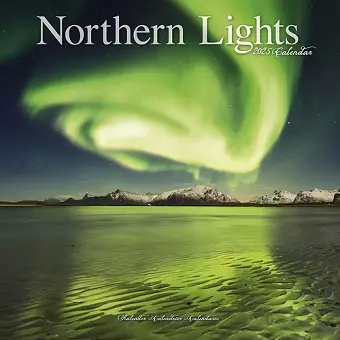 Northern Lights Calendar 2025 Square Travel Wall Calendar - 16 Month cover