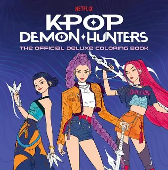 KPop Demon Hunters: The Official Deluxe Colouring Book cover