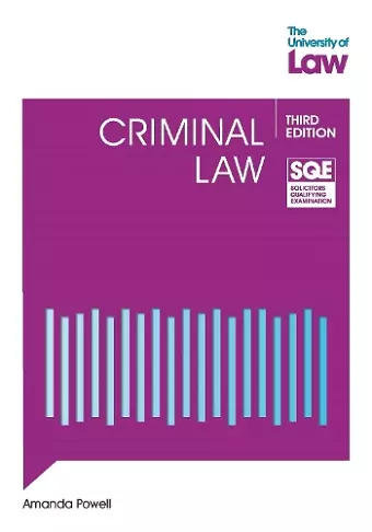 SQE - Criminal Law 3e cover