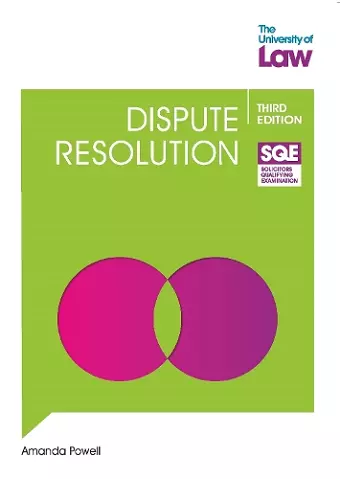 SQE - Dispute Resolution 3e cover