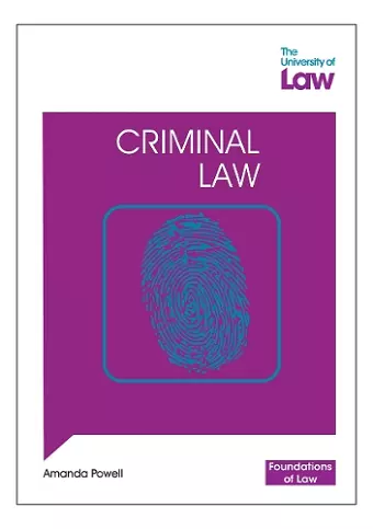 Foundations of Law - Criminal Law cover