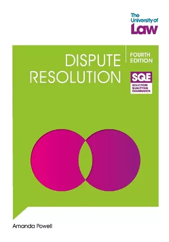 SQE - Dispute Resolution 4e cover