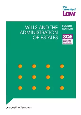 SQE - Wills and the Administration of Estates 4e cover