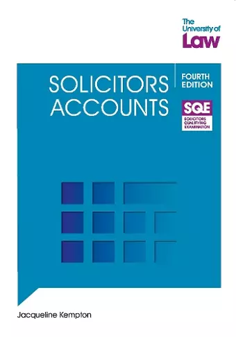 SQE - Solicitors Accounts 4e cover