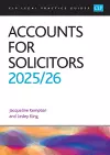 Accounts for Solicitors 2025/26 cover