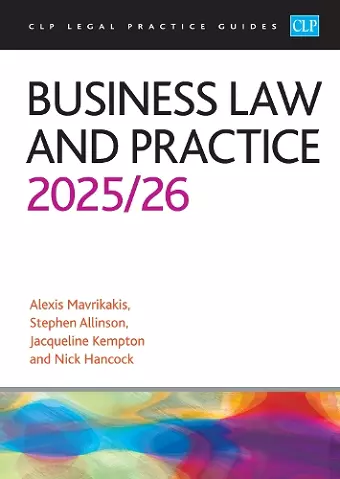 Business Law and Practice 2025/26 cover