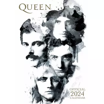 Official Queen 2024 A3 Wall Calendar cover