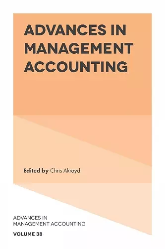 Advances In Management Accounting cover