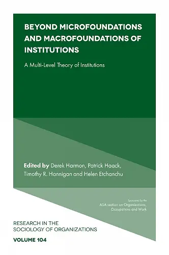 Beyond Microfoundations and Macrofoundations of Institutions cover