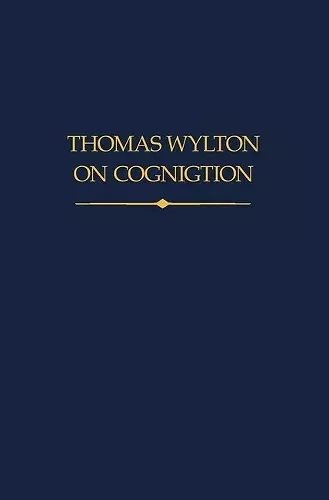 Thomas Wylton on Cognition cover