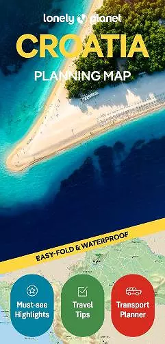 Lonely Planet Croatia Planning Map cover